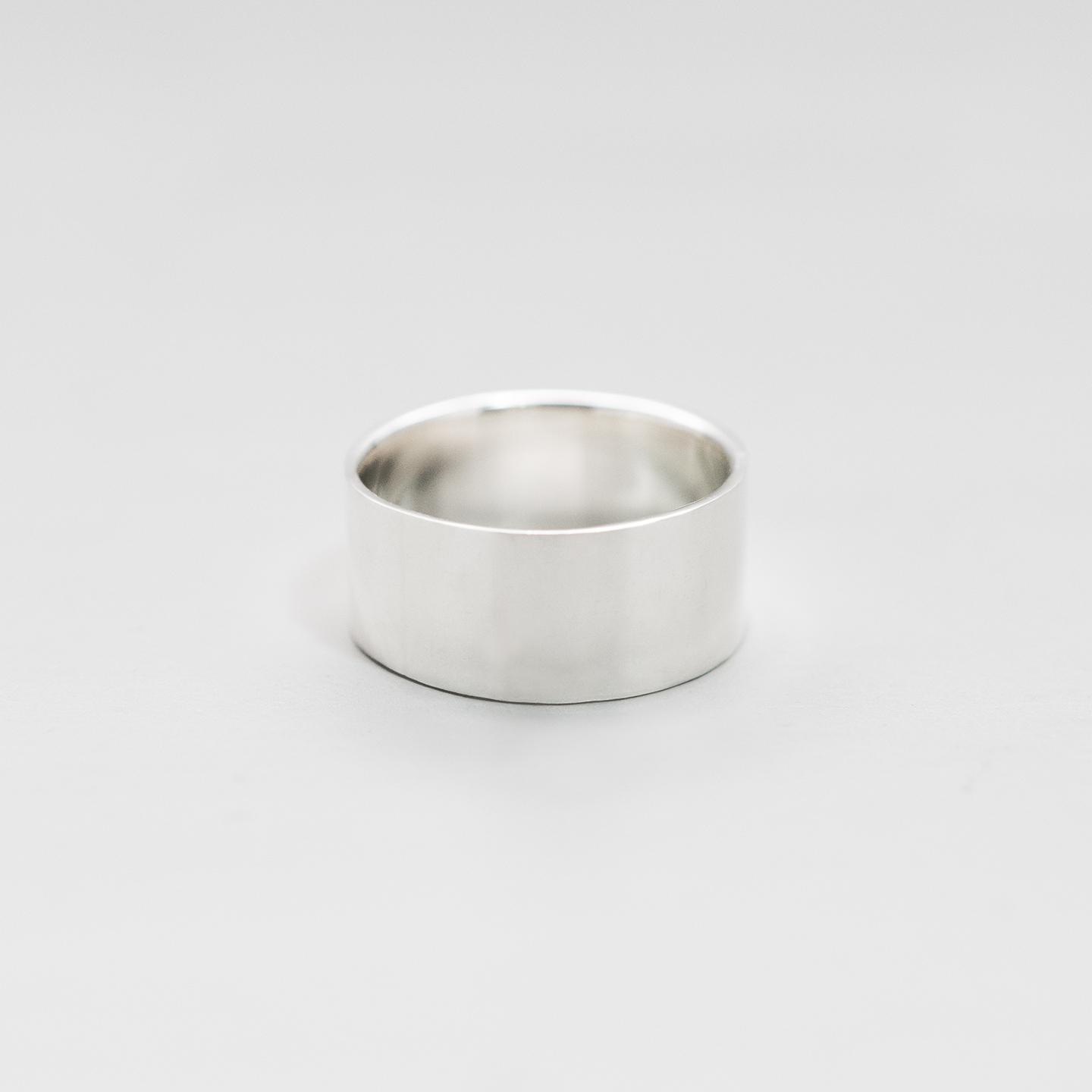 シルバーフラットリング 8.0mm幅 鏡面｜FA-1186 | 2枚目